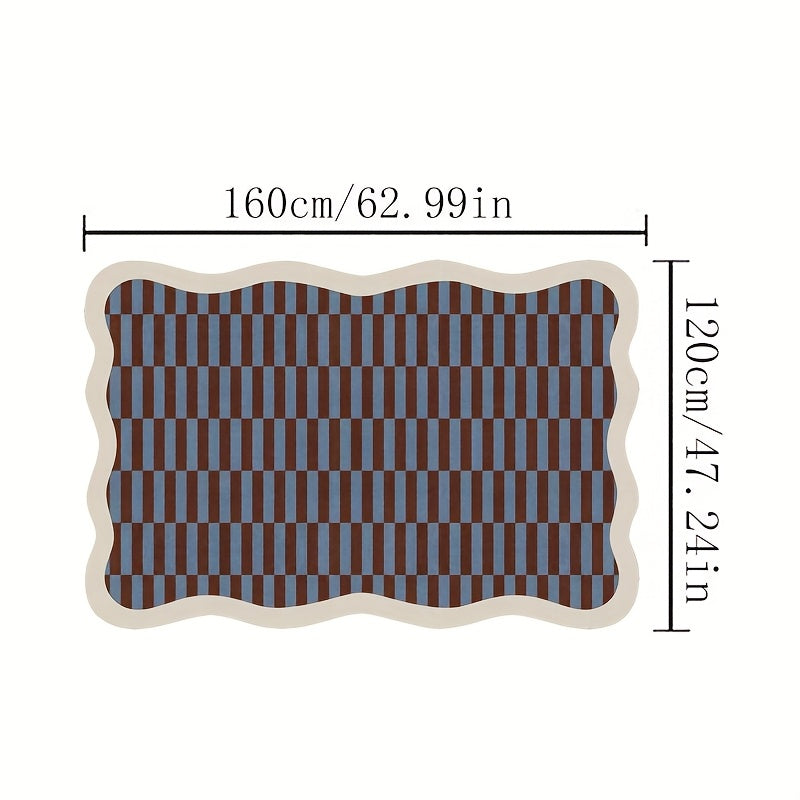 Gustation-Style Large Luxury Mat - Navy Blue