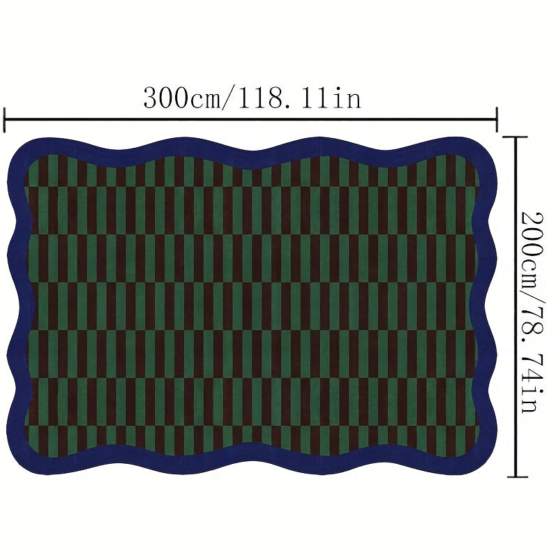 Gustation-Style Large Luxury Mat - Navy Blue