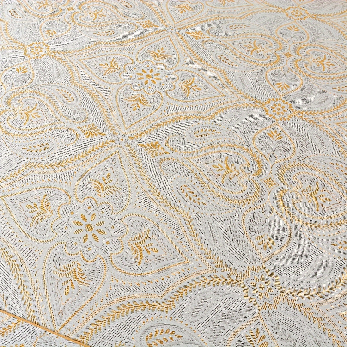 4pcs 100% Sheets Set Classical Damask Paisley Bedding Luxurious Golden Classy Paisley Bed Sheet Set Breathable