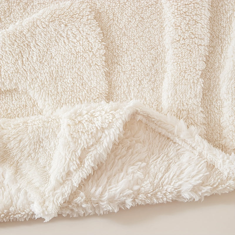 Christmas Couch Cover 1pc Cream Colored Thick Plush Sofa Towel