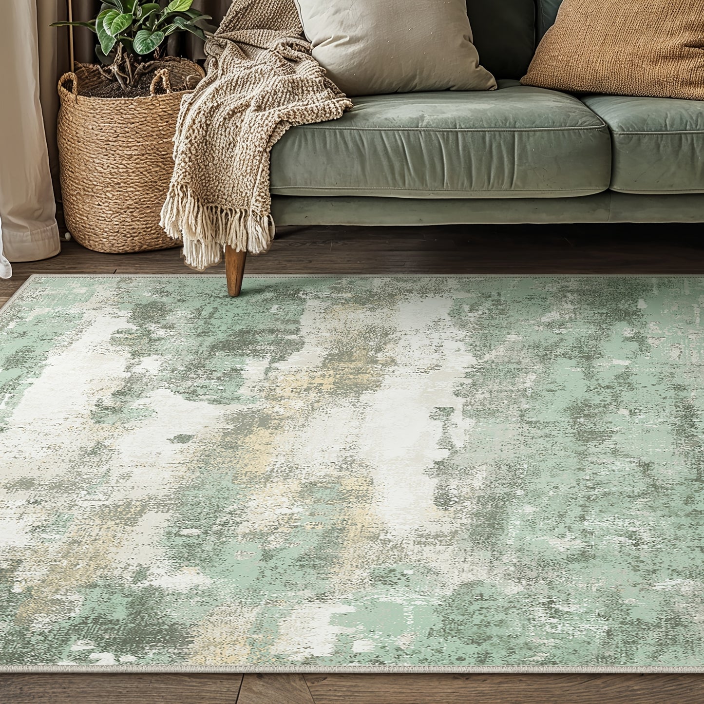 Modern Abstract Area Mat Modern Abstract Non-Slip Area Mat | Large Soft Machine Washable for Living Room