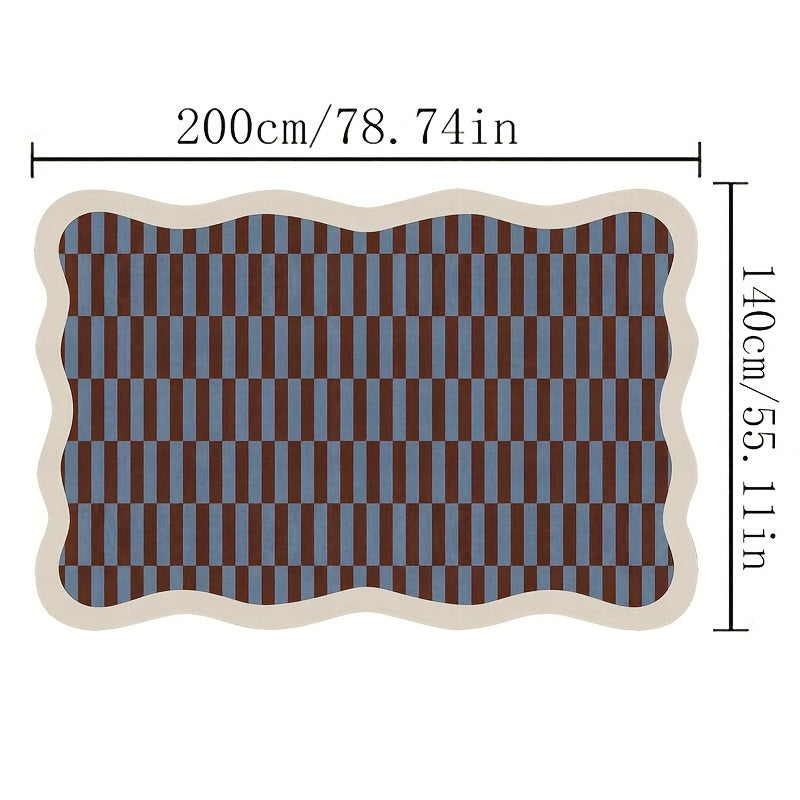 Gustation-Style Large Luxury Mat - Navy Blue