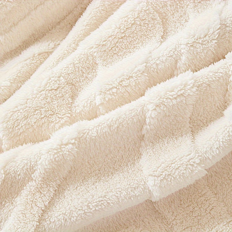 Christmas Couch Cover 1pc Cream Colored Thick Plush Sofa Towel