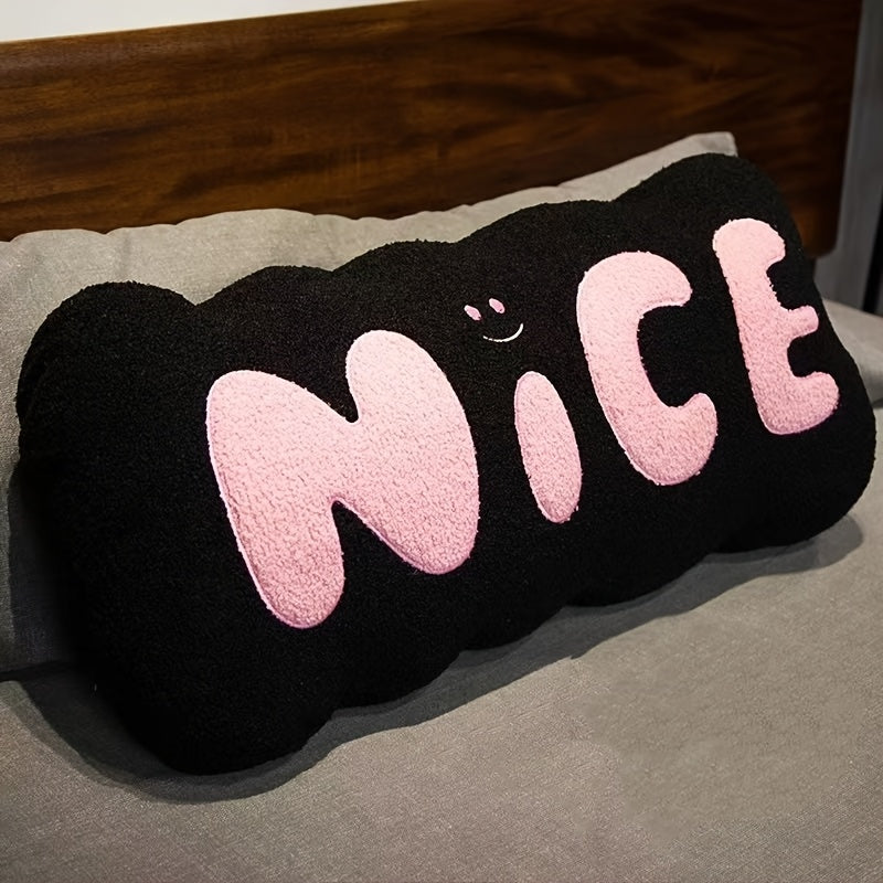 Soft & Light Beige-Friendly Pillow Cushion - Cute Cloud-like Texture, Zipper Closure