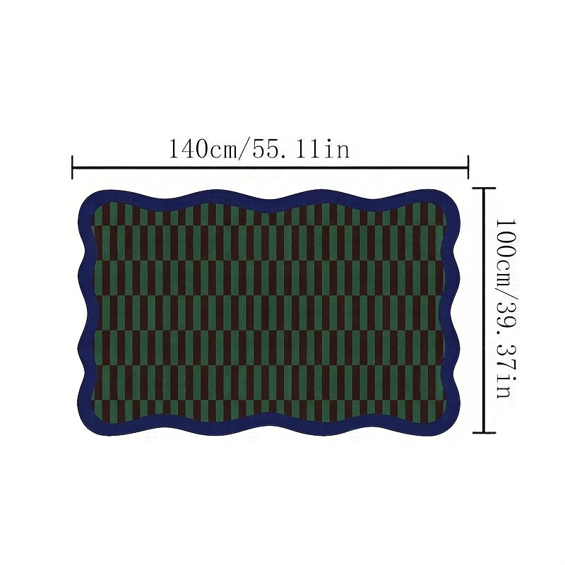 Gustation-Style Large Luxury Mat - Navy Blue