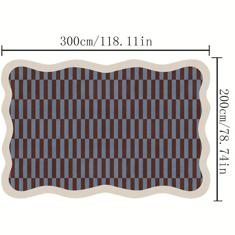 Gustation-Style Large Luxury Mat - Navy Blue