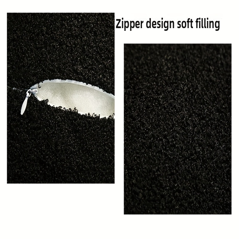 Soft & Light Beige-Friendly Pillow Cushion - Cute Cloud-like Texture, Zipper Closure