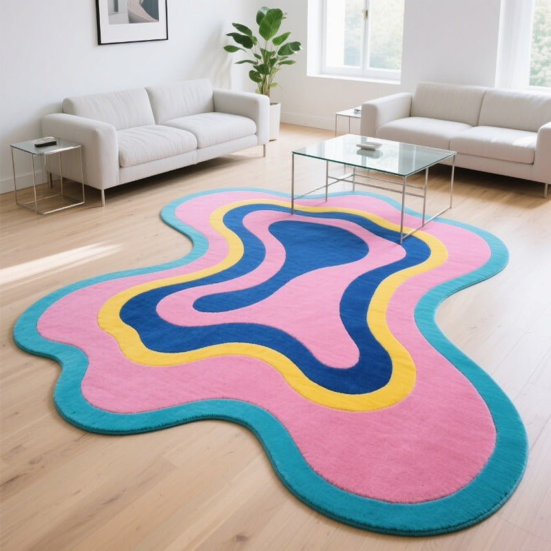 Irregular Modern Mat Gustation Plush Mat - Luxury Soft, Oversized 1.8m