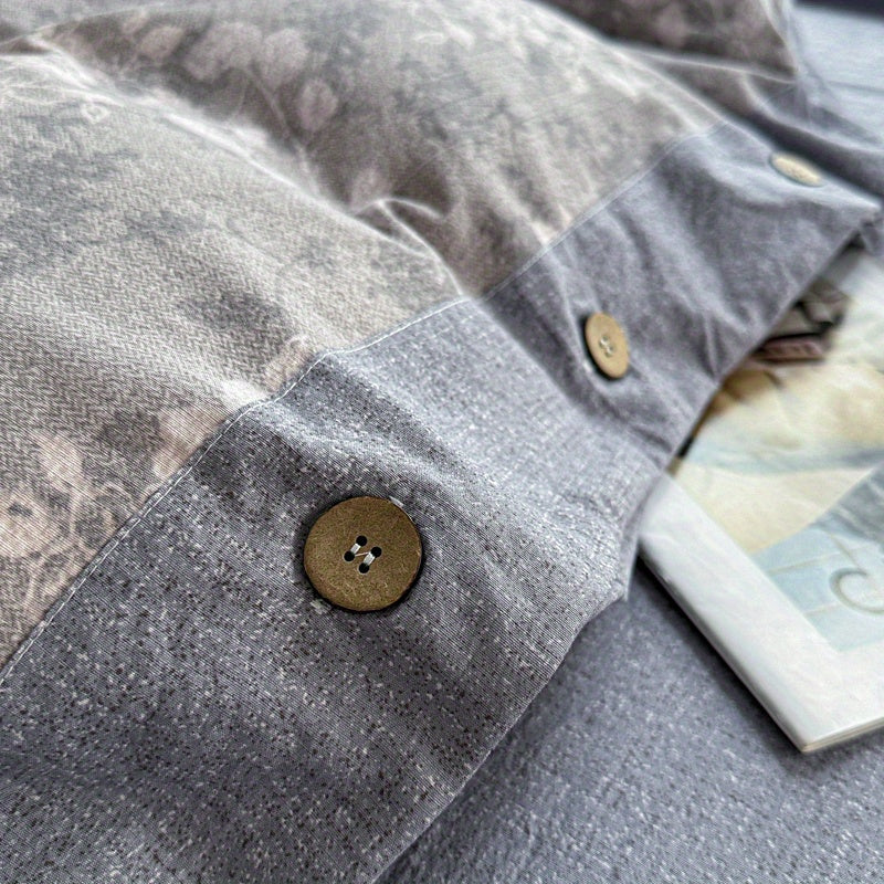 Bingyu Autumn and Winter New Collection: A-Class Thickened High-Grammage Linen Retro Style Double-Layer Yarn Printed Three-Piece