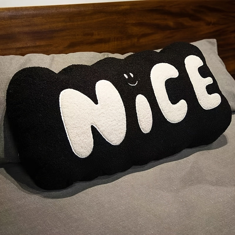 Soft & Light Beige-Friendly Pillow Cushion - Cute Cloud-like Texture, Zipper Closure