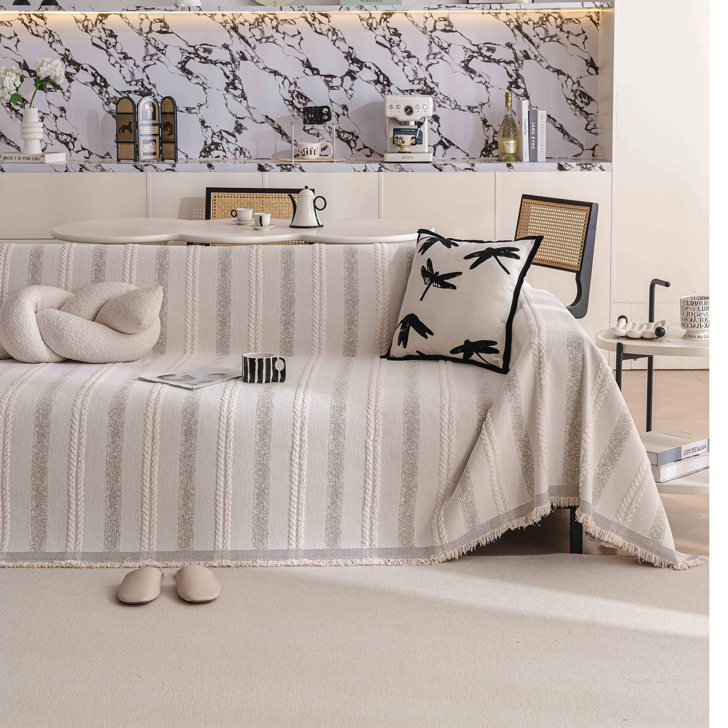 Modern Style Chenille Sofa Cover Universal Four Seasons, Non-slip