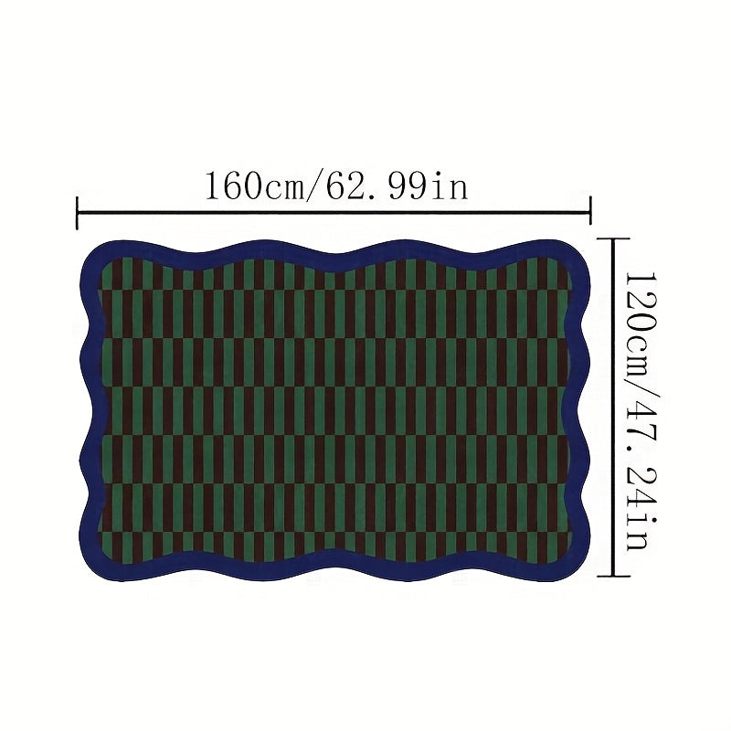 Gustation-Style Large Luxury Mat - Navy Blue