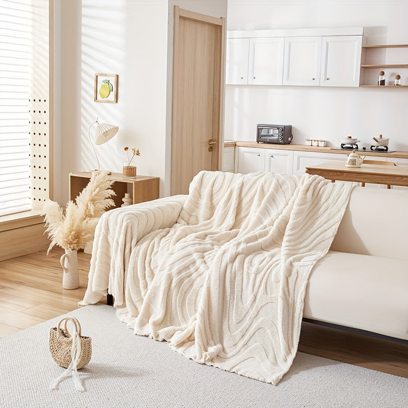 Christmas Couch Cover 1pc Cream Colored Thick Plush Sofa Towel