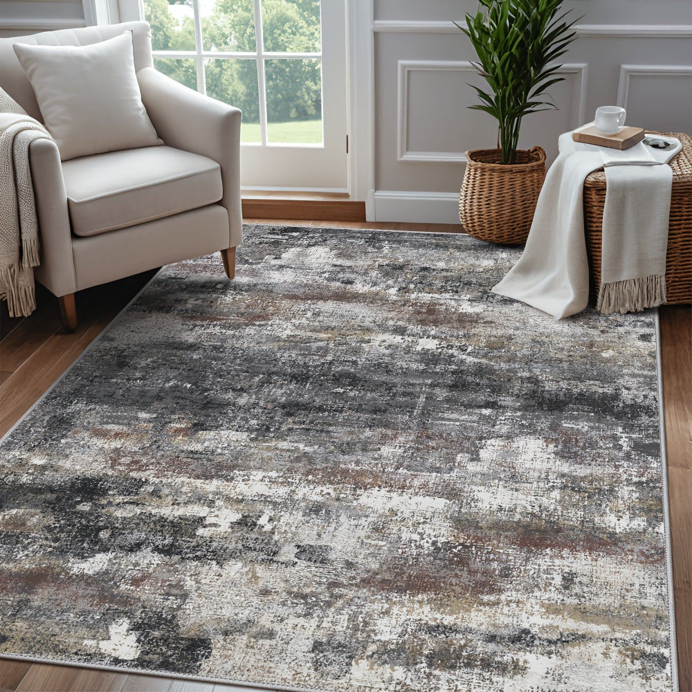 Modern Abstract Area Mat Modern Abstract Non-Slip Area Mat | Large Soft Machine Washable for Living Room