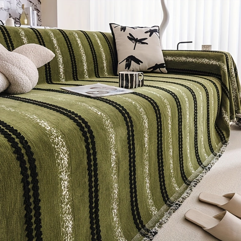 Modern Style Chenille Sofa Cover Universal Four Seasons, Non-slip