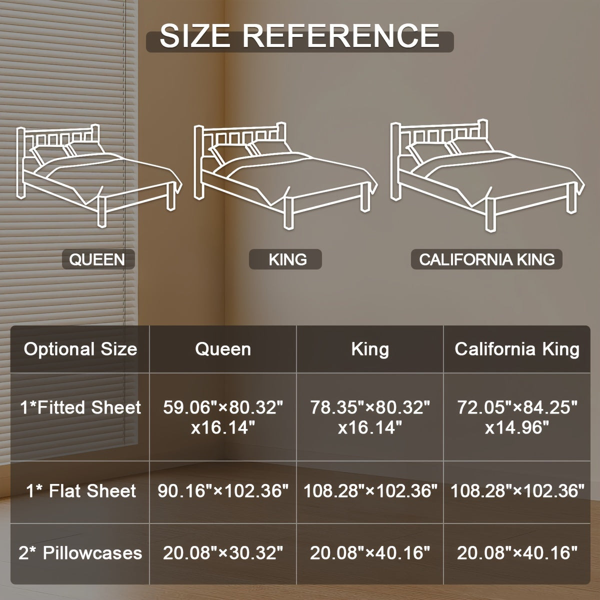 Natural Linen 100% Linen Sheets, 4pcs Linen Sheets Set