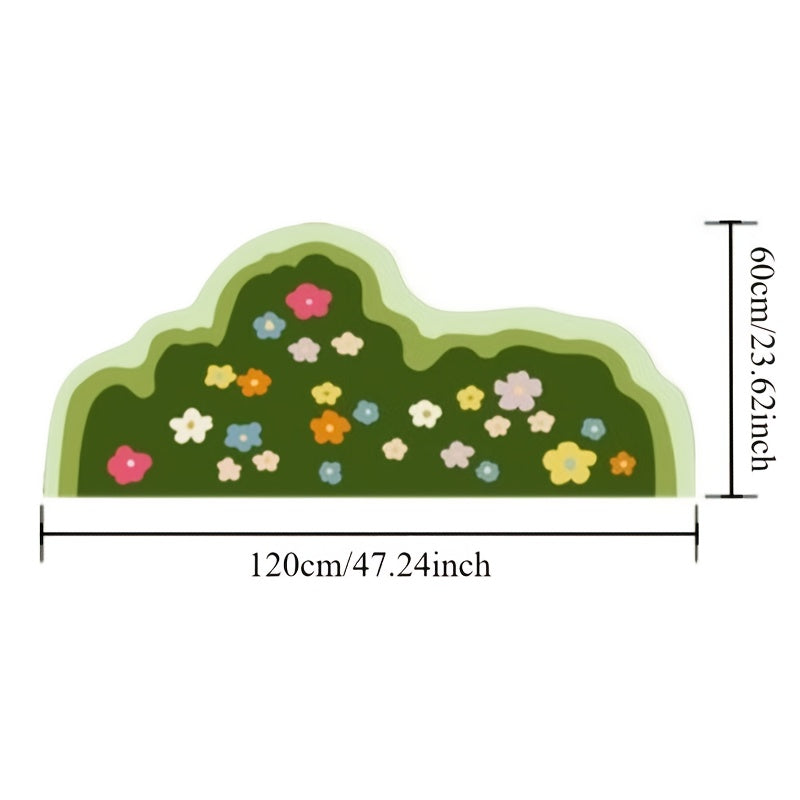 Fluffy Moss Flower Area Rug, 1000g+10mm Green Moss Flower Carpet