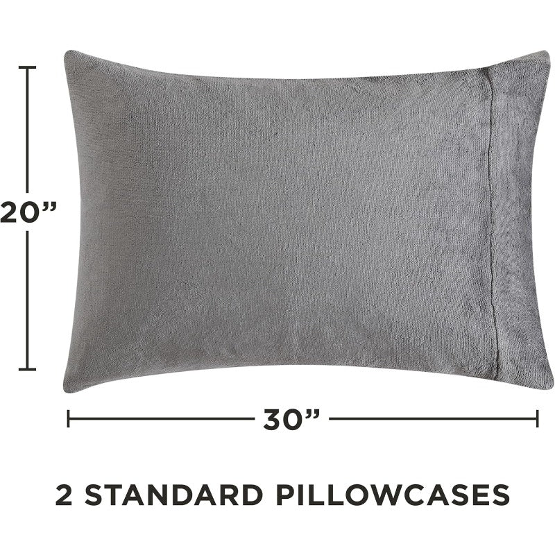 Four-piece bedding setPlush Grey Full Size 4pcs Sheet Set Soft and Cozy BeddingFour-piece bedding set