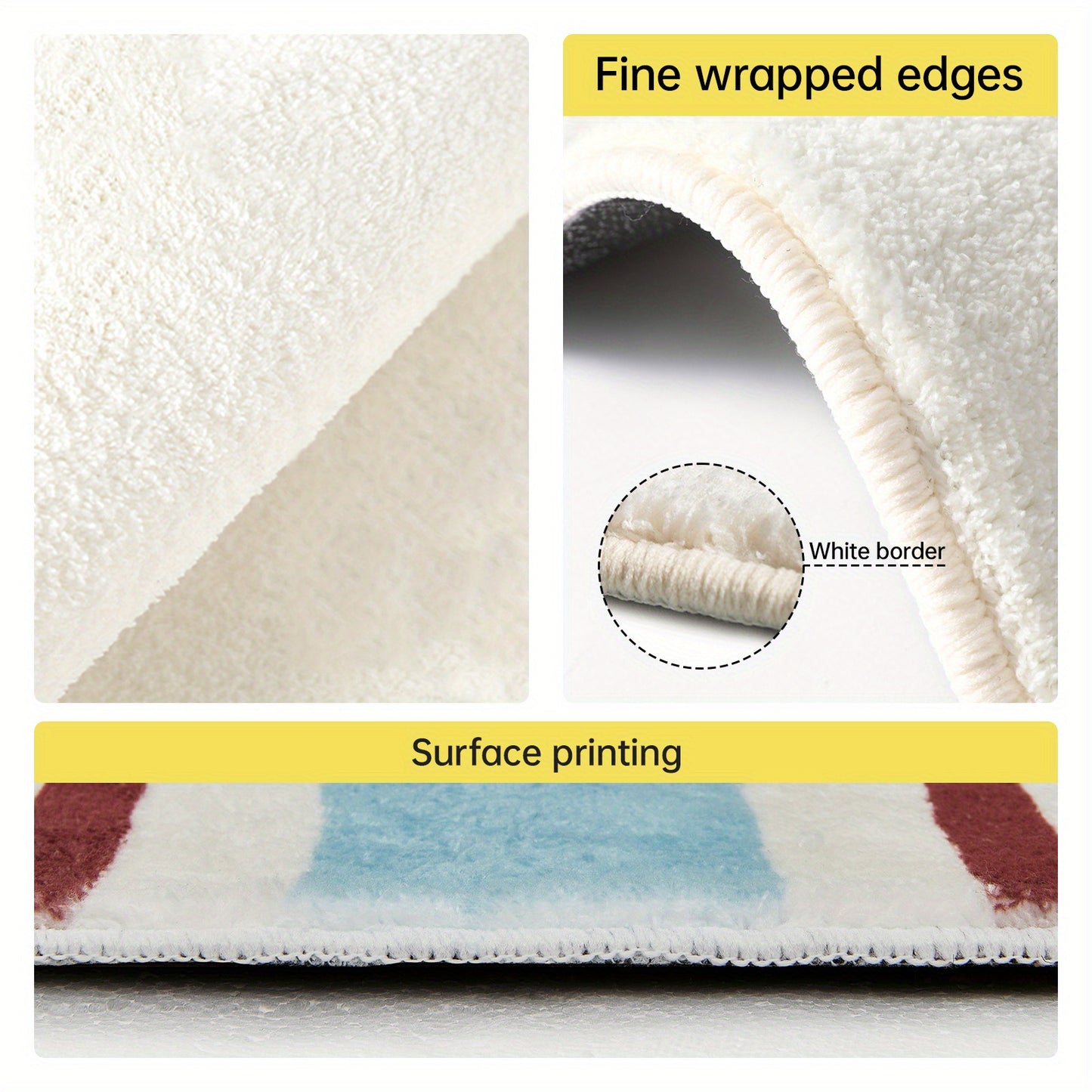 1 piece bedroom Mat floor mat ins wind room bedside Mat non-slip room cartoon under bed front foot cushion