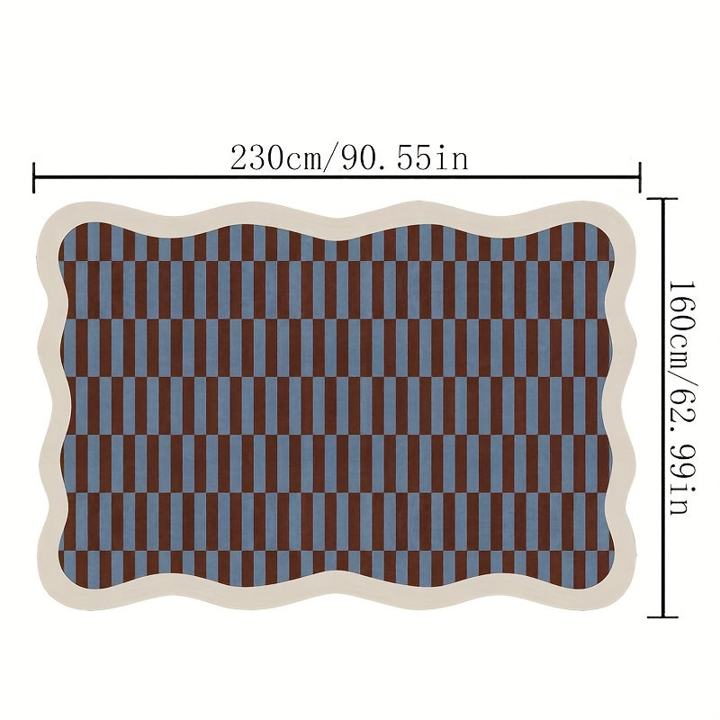 Gustation-Style Large Luxury Mat - Navy Blue