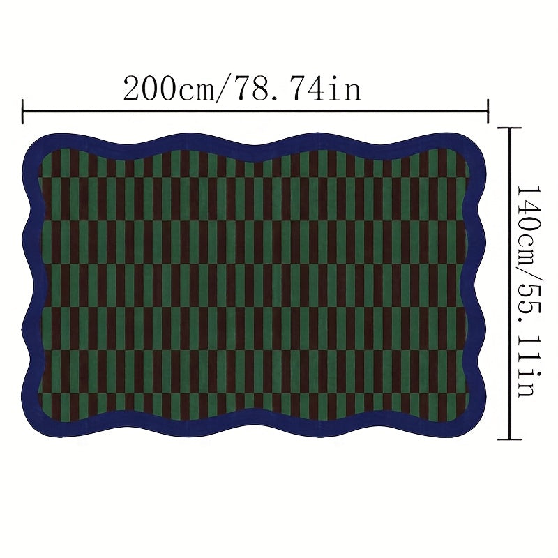 Gustation-Style Large Luxury Mat - Navy Blue