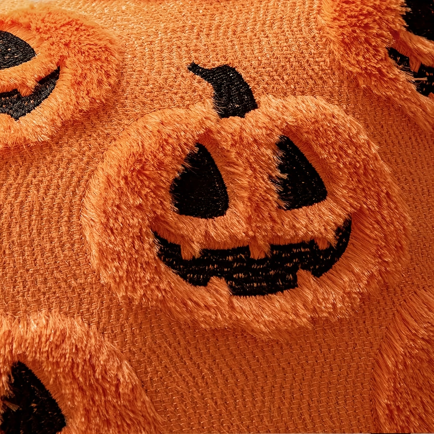 2pcs Of Halloween Ghost Pumpkin Embroidery Pattern Pillowcases, Autumn And Winter Thick Living Room