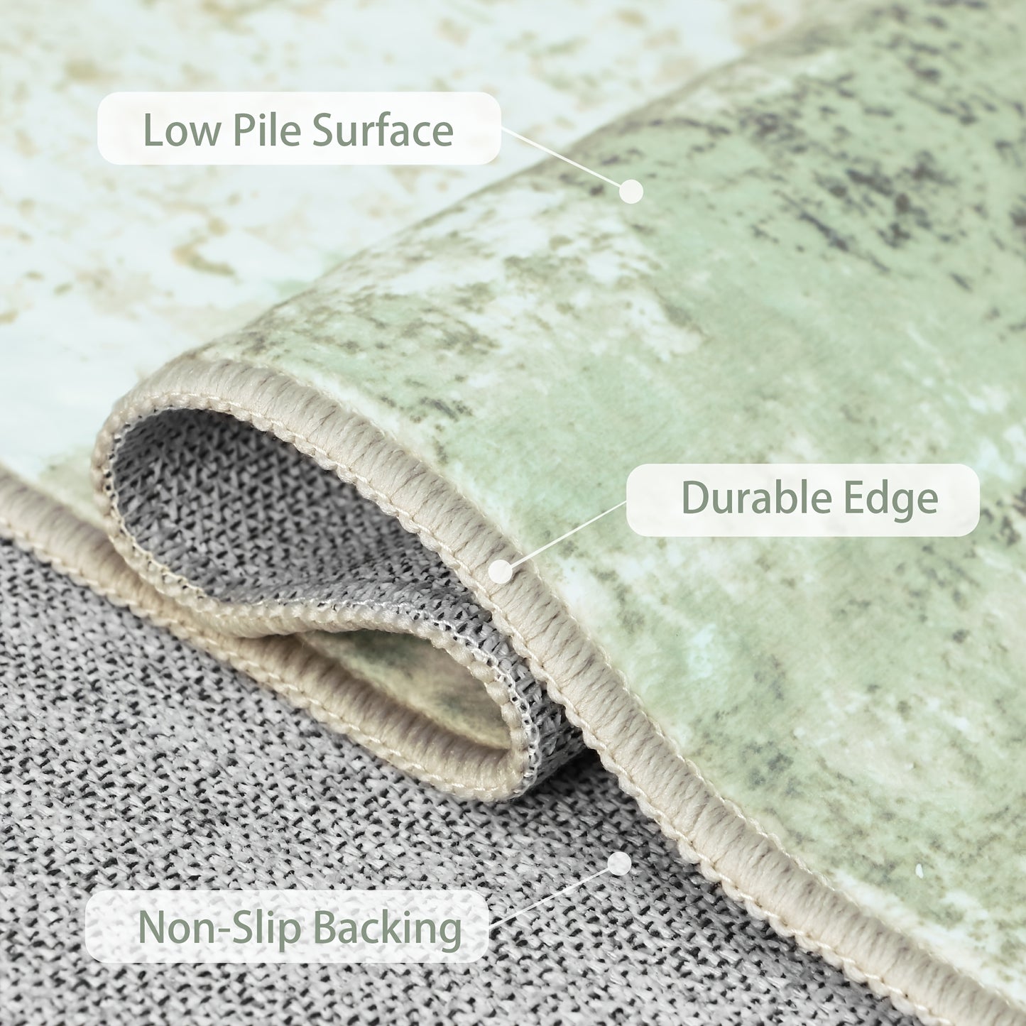 Modern Abstract Area Mat Modern Abstract Non-Slip Area Mat | Large Soft Machine Washable for Living Room