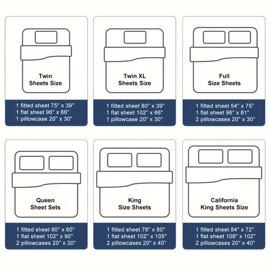 LBR02M Linen Sheet Set, Bed Sheets 4pcs Set, Solid Color Natural Flax Blend Soft Breathable Bedding