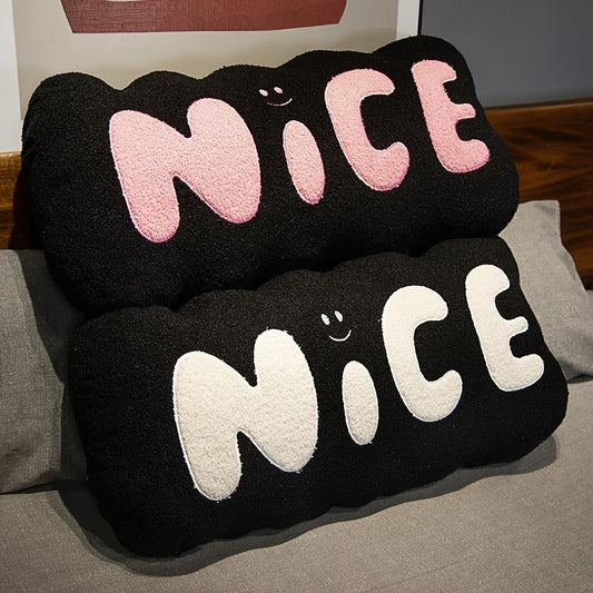 Soft & Light Beige-Friendly Pillow Cushion - Cute Cloud-like Texture, Zipper Closure