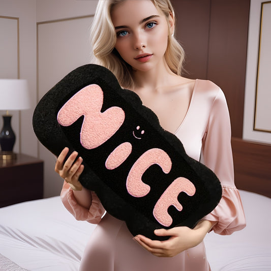 Soft & Light Beige-Friendly Pillow Cushion - Cute Cloud-like Texture, Zipper Closure