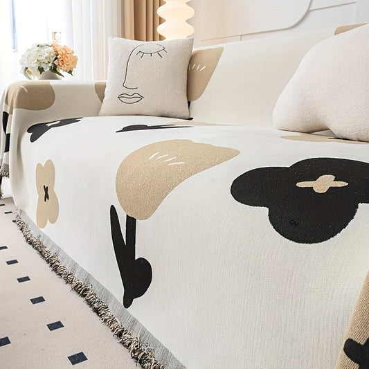 New Sofa Cover Cloth, All Season Universal, Non Slip, One Piece Full Coverage Sofa Cover Cloth