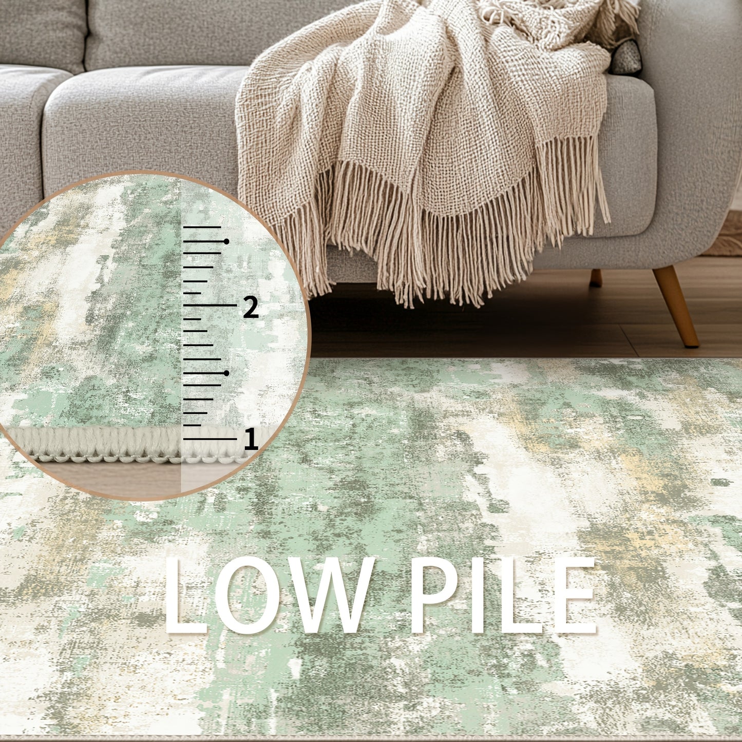 Modern Abstract Area Mat Modern Abstract Non-Slip Area Mat | Large Soft Machine Washable for Living Room