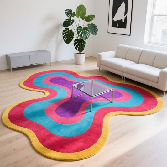 Irregular Modern Mat Gustation Plush Mat - Luxury Soft, Oversized 1.8m
